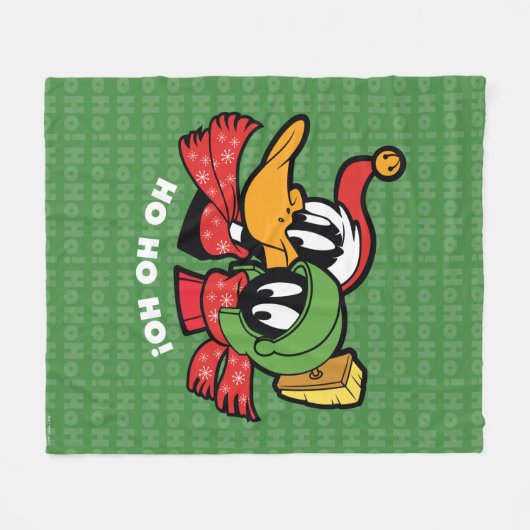 DAFFY DUCK™ & MARVIN MARTIAN™ "Ho Ho Ho!" Fleece Deken (Voorkant (Horizontaal))
