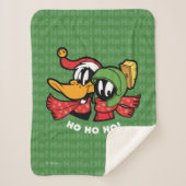 DAFFY DUCK™ & MARVIN MARTIAN™ "Ho Ho Ho!" Sherpa Deken (Voorkant)