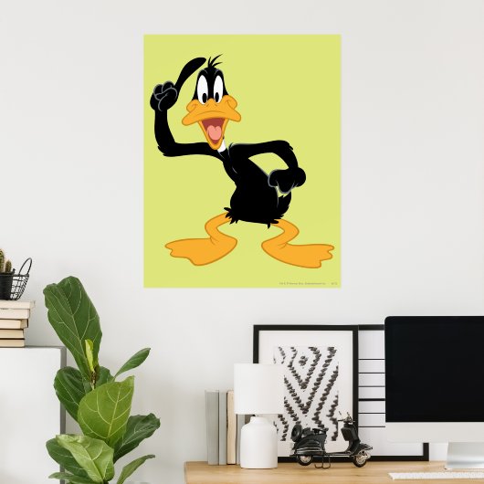 DAFFY DUCK™ met een geweldig idee Poster (Thuiskantoor)