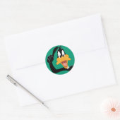 DAFFY DUCK™ met een geweldig idee Ronde Sticker (Envelop)