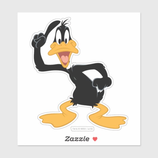 DAFFY DUCK™ met een geweldig idee Sticker (Vel)