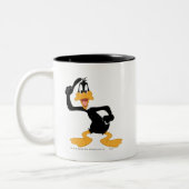 DAFFY DUCK™ met een geweldig idee Tweekleurige Koffiemok (Links)