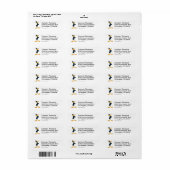 DAFFY DUCK™ met gekruiste armen 2 Etiket (Full Sheet)