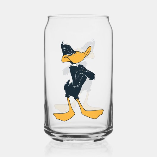 DAFFY DUCK™ met wapengewas Blikvorm Glas (Voorkant)