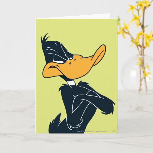 DAFFY DUCK™ met wapengewas Kaart (Gele Bloem)