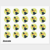 DAFFY DUCK™ met wapengewas Ronde Sticker (Vel)