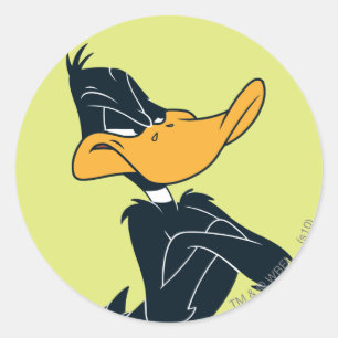DAFFY DUCK™ met wapengewas Ronde Sticker