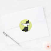 DAFFY DUCK™ met wapengewas Ronde Sticker (Envelop)