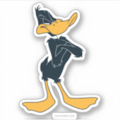 DAFFY DUCK™ met wapengewas Sticker (Voorkant)