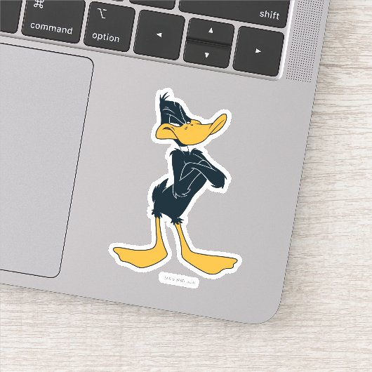 DAFFY DUCK™ met wapengewas Sticker (Detail)