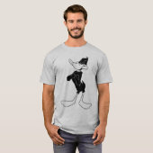DAFFY DUCK™ met wapengewas T-shirt (Voorkant volledig)