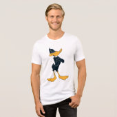 DAFFY DUCK™ met wapengewas Tri-Blend Shirt (Voorkant volledig)