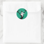 DAFFY DUCK™ Opgewonden Ronde Sticker (Tas)