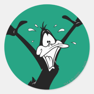 DAFFY DUCK™ Opgewonden Ronde Sticker