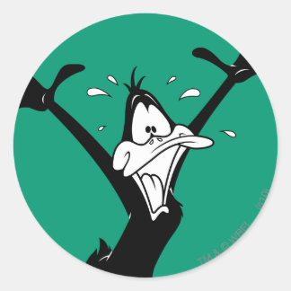 DAFFY DUCK™ Opgewonden Ronde Sticker