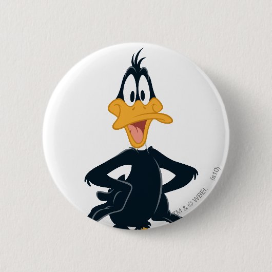 DAFFY DUCK™ RONDE BUTTON 5,7 CM (Voorkant)