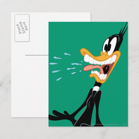 DAFFY DUCK™ Scared Briefkaart (Voorkant / Achterkant)