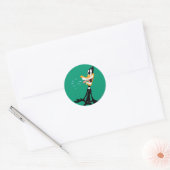 DAFFY DUCK™ Scared Ronde Sticker (Envelop)
