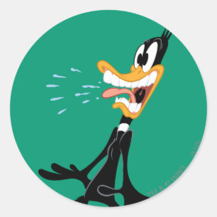 DAFFY DUCK™ Scared Ronde Sticker