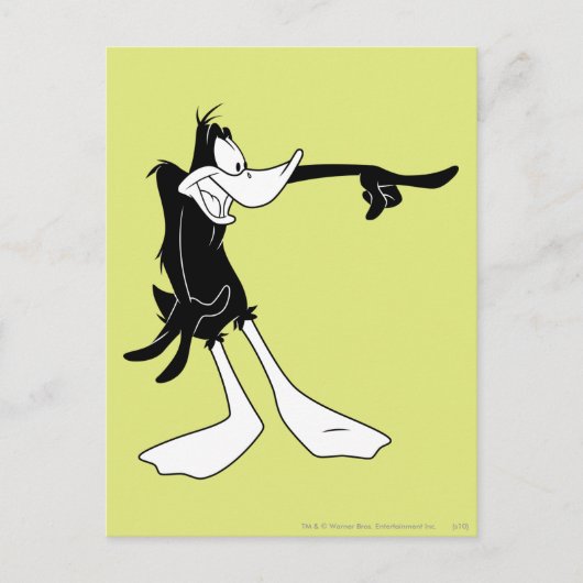 DAFFY DUCK™ Shocked and Pointing Briefkaart (Voorkant)