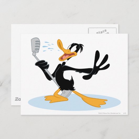 DAFFY DUCK™ Singing Briefkaart (Voorkant / Achterkant)
