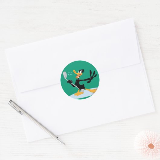 DAFFY DUCK™ Singing Ronde Sticker (Envelop)