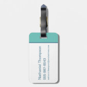 DAFFY DUCK™ Surfing - Gnarly Bagagelabel (Achterkant verticaal)