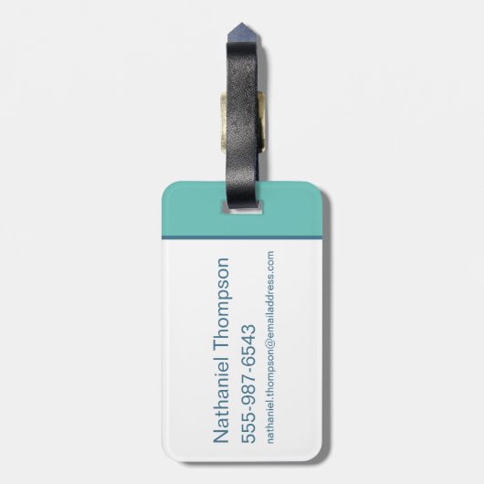 DAFFY DUCK™ Surfing - Gnarly Bagagelabel (Achterkant verticaal)