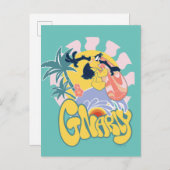 DAFFY DUCK™ Surfing - Gnarly Briefkaart (Voorkant / Achterkant)