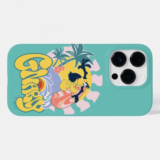 DAFFY DUCK™ Surfing - Gnarly Case-Mate iPhone Case (Achterkant (horizontaal))
