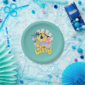 DAFFY DUCK™ Surfing - Gnarly Papieren Bordje (Feest)