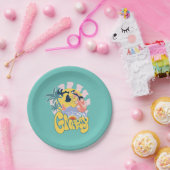 DAFFY DUCK™ Surfing - Gnarly Papieren Bordje (Feest)