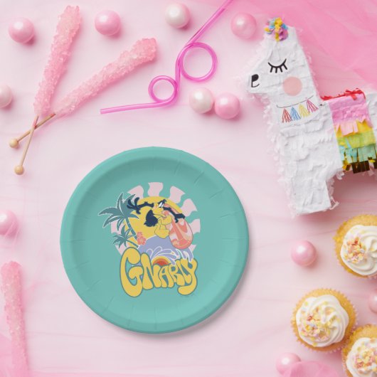 DAFFY DUCK™ Surfing - Gnarly Papieren Bordje (Feest)