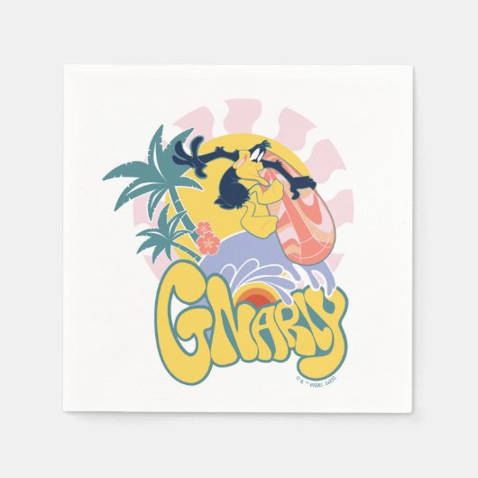 DAFFY DUCK™ Surfing - Gnarly Servet (Voorkant)