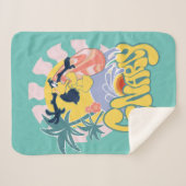 DAFFY DUCK™ Surfing - Gnarly Sherpa Deken (Voorkant (horizontaal))