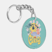 DAFFY DUCK™ Surfing - Gnarly Sleutelhanger (Voorkant Links)