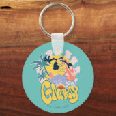 DAFFY DUCK™ Surfing - Gnarly Sleutelhanger (Voorkant)