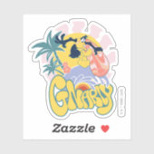 DAFFY DUCK™ Surfing - Gnarly Sticker (Vel)