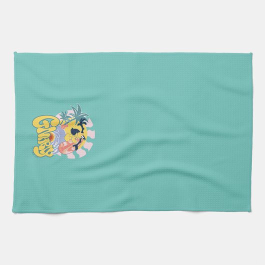 DAFFY DUCK™ Surfing - Gnarly Theedoek (Horizontaal)