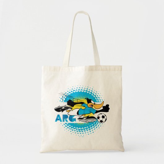 DAFFY DUCK™ Team Argentina Soccer Graphic Tote Bag (Voorkant)