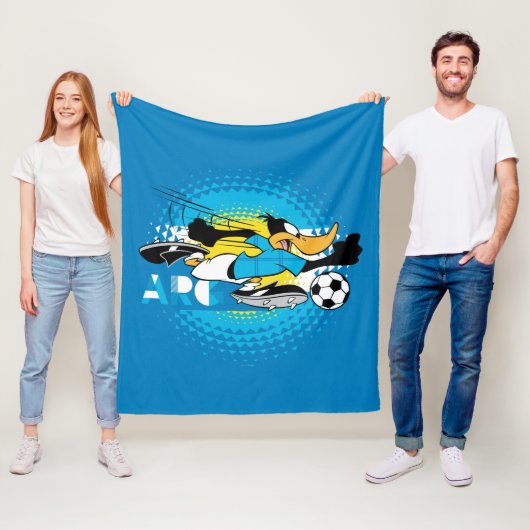DAFFY DUCK™ Team Argentinië Voetbal Grafisch Fleece Deken (In situ)