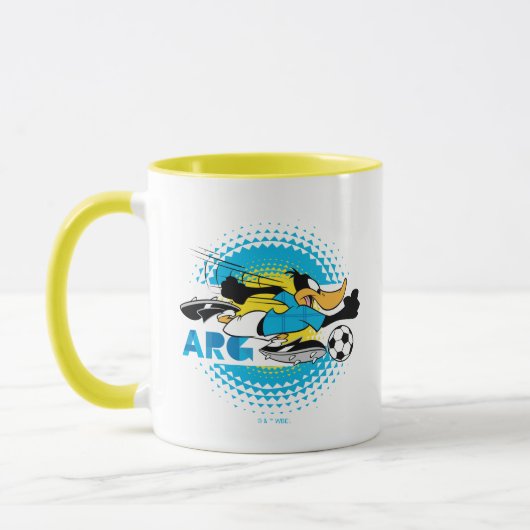 DAFFY DUCK™ Team Argentinië Voetbal Grafisch Mok (Links)