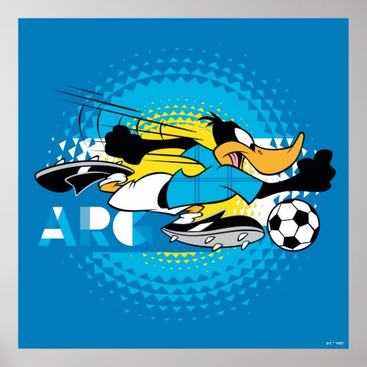 DAFFY DUCK™ Team Argentinië Voetbal Grafisch Poster (Voorkant)