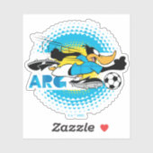 DAFFY DUCK™ Team Argentinië Voetbal Grafisch Sticker (Vel)