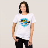 DAFFY DUCK™ Team Argentinië Voetbal Grafisch Tri-Blend Shirt (Voorkant volledig)
