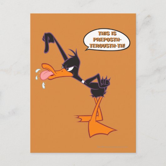 DAFFY DUCK™-tekstballon Briefkaart (Voorkant)