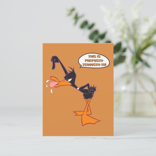 DAFFY DUCK™-tekstballon Briefkaart (Staand voorkant)