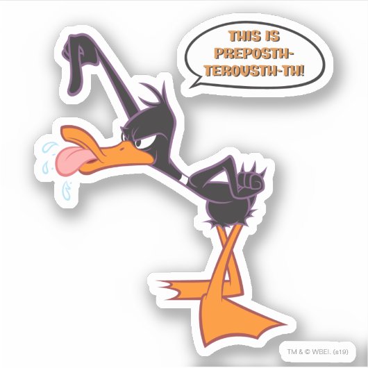 DAFFY DUCK™-tekstballon Sticker (Voorkant)