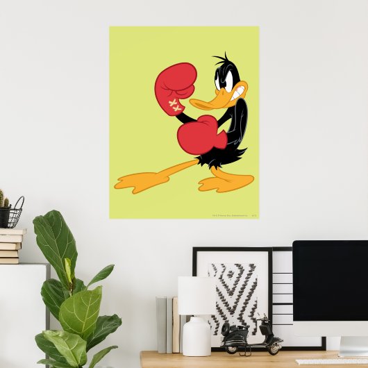DAFFY DUCK™ the Boxer Poster (Thuiskantoor)