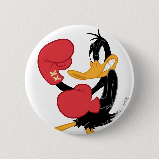 DAFFY DUCK™ the Boxer Ronde Button 5,7 Cm (Voorkant)